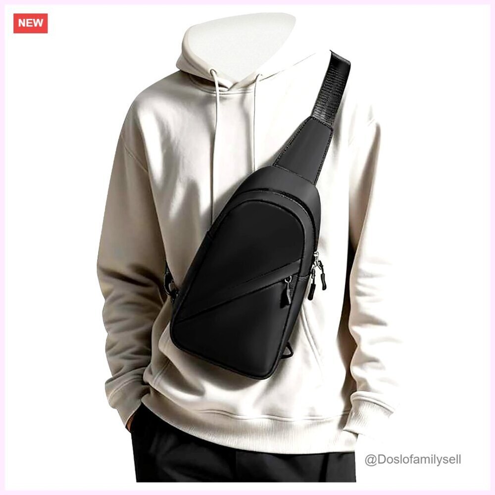Small Nylon Sling Crossbody Bag Anti-Theft Daypack for Travel Hiking Gym